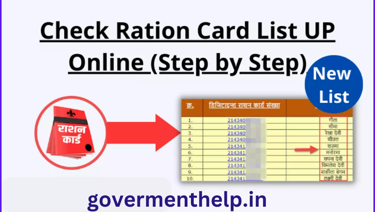 up ration card