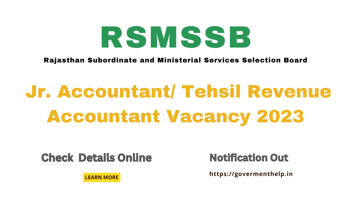 RSMSSB Vacancy 2023