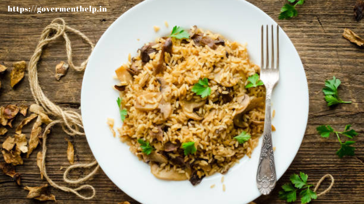 Dindigul Biryani With Mushrooms