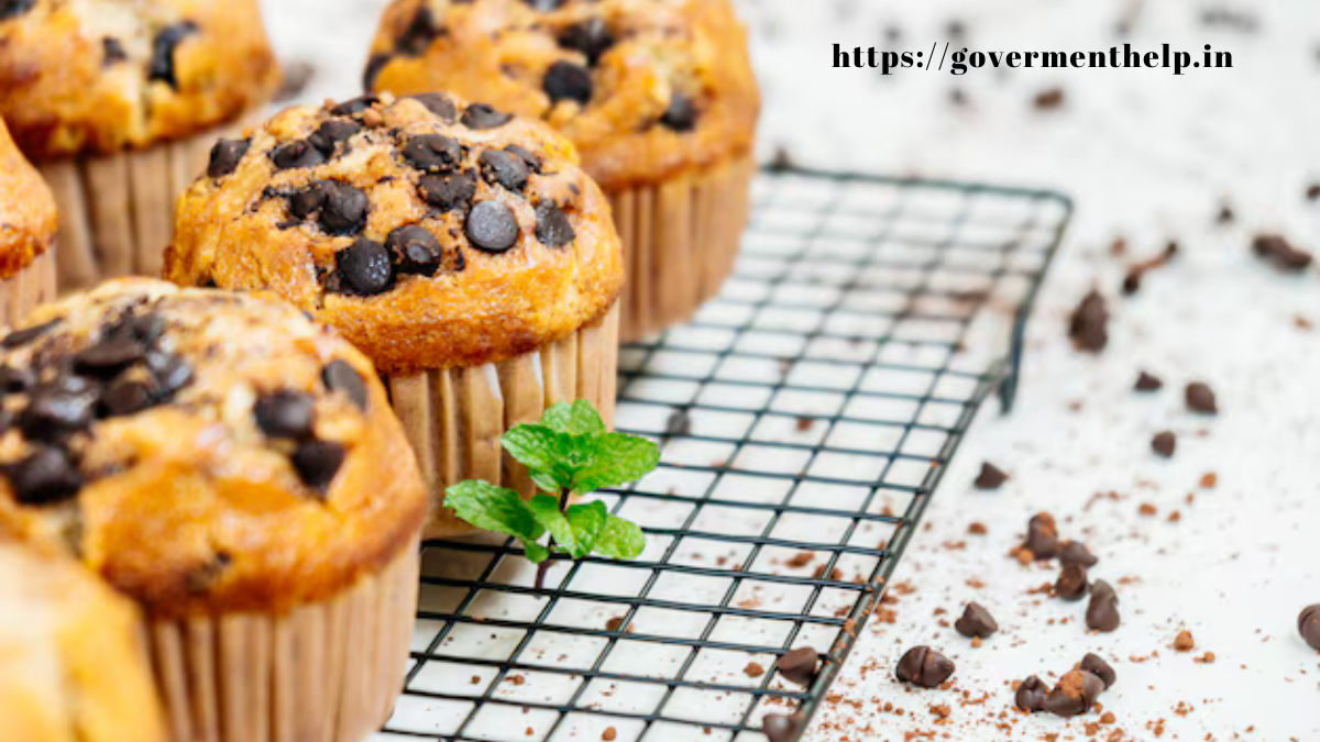 Eggless Chocolate Chip Muffins