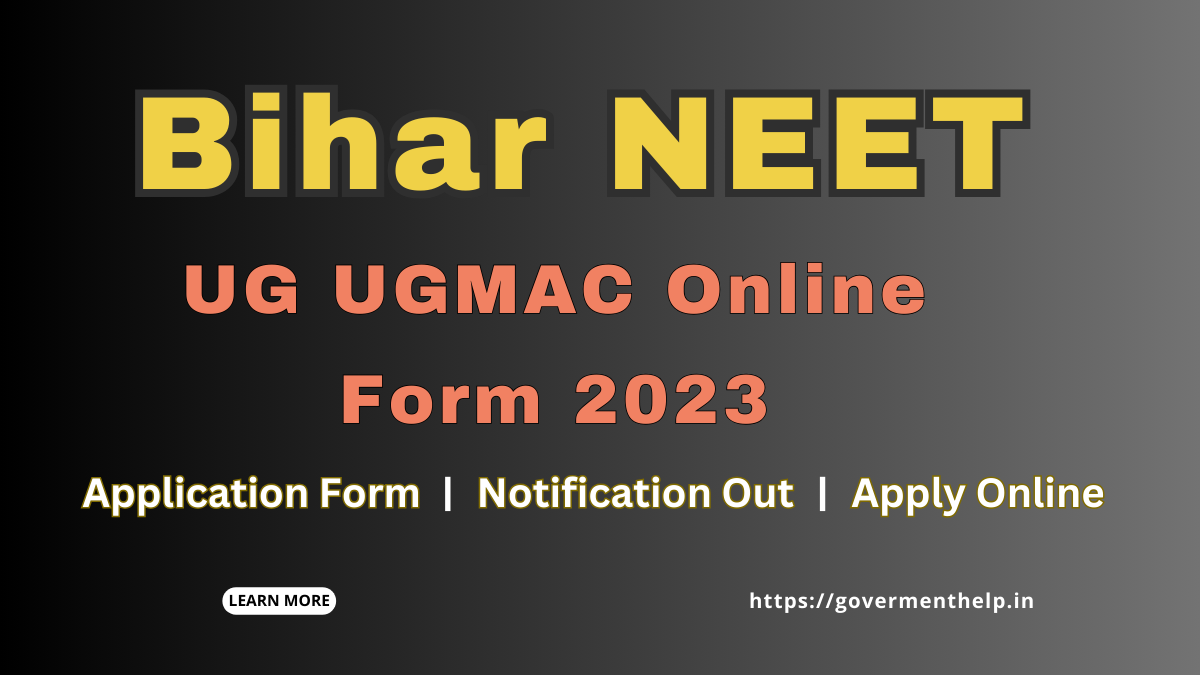 Bihar NEET UG UGMAC