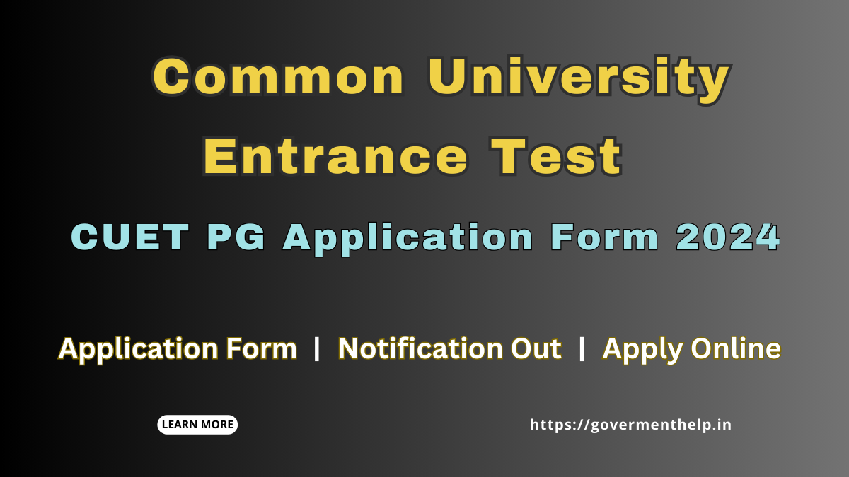 CUET PG Application Form 2024