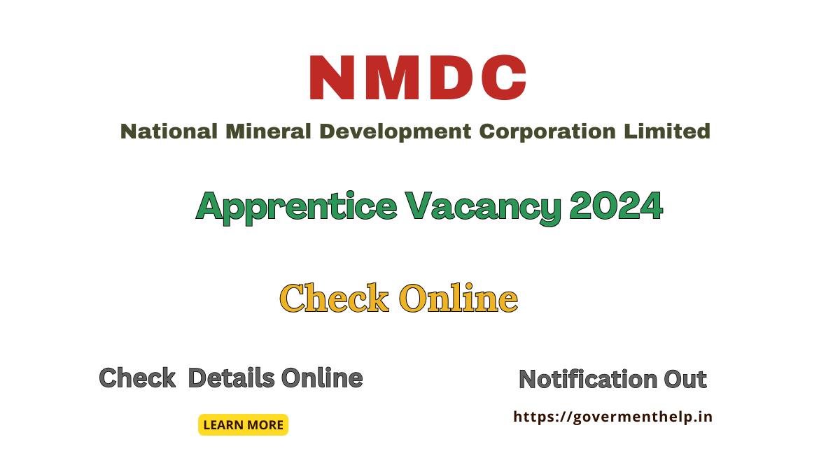 NMDC Apprentice Vacancy 2024