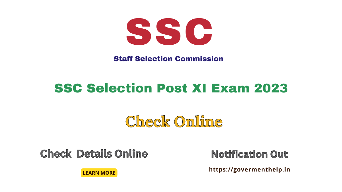 SSC Selection Posts Result 2023