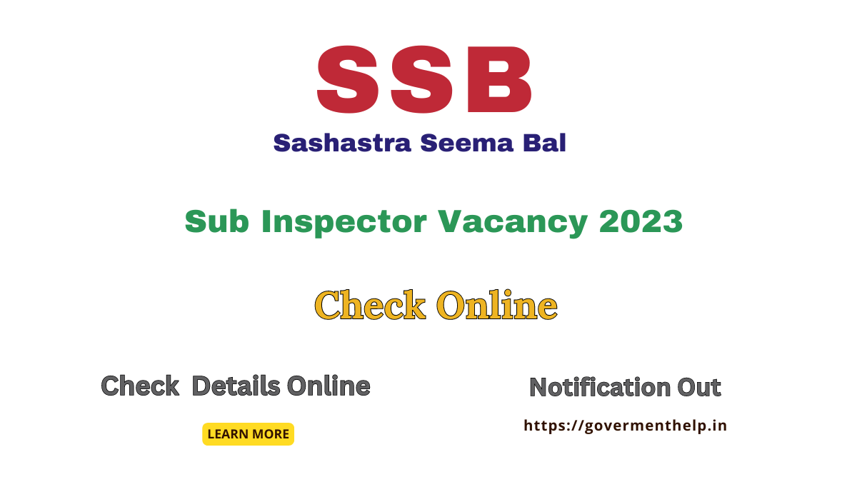 SSB Sub Inspector Result 2023