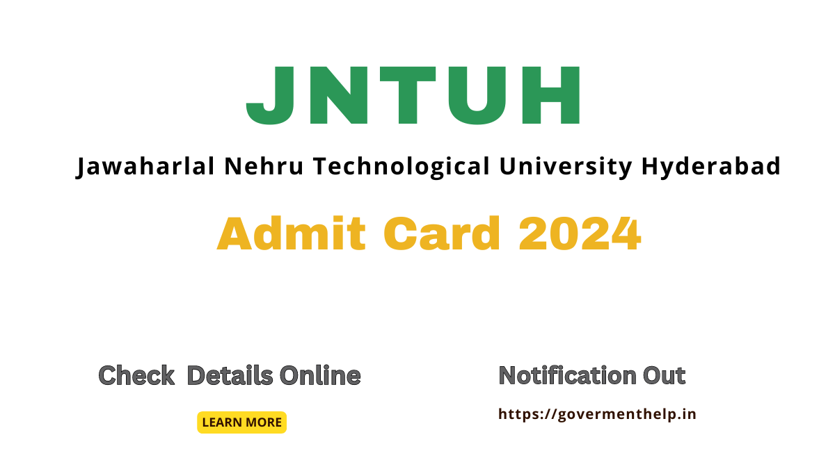 JNTUH Admit Card 2024