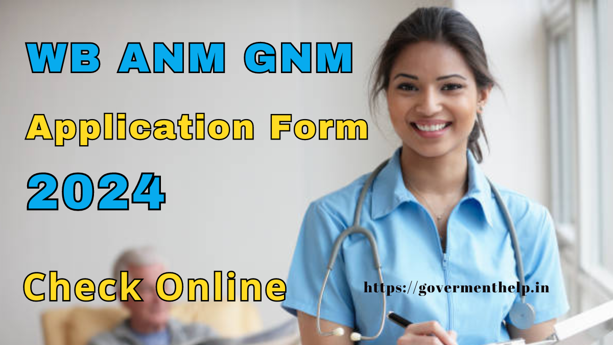 WB ANM GNM Application Form 2024