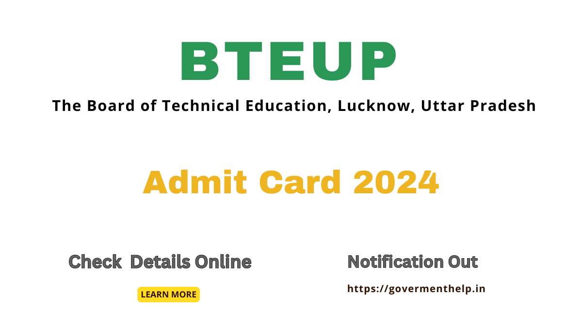 BTEUP Admit Card 2024