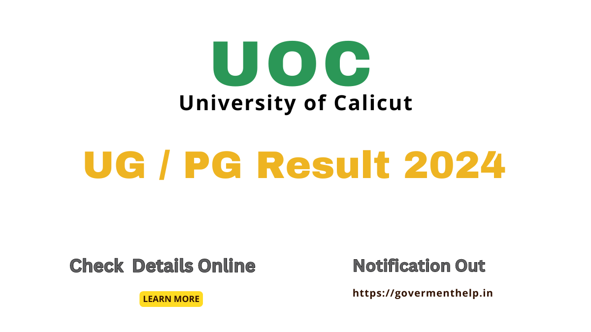 Calicut University Results 2024