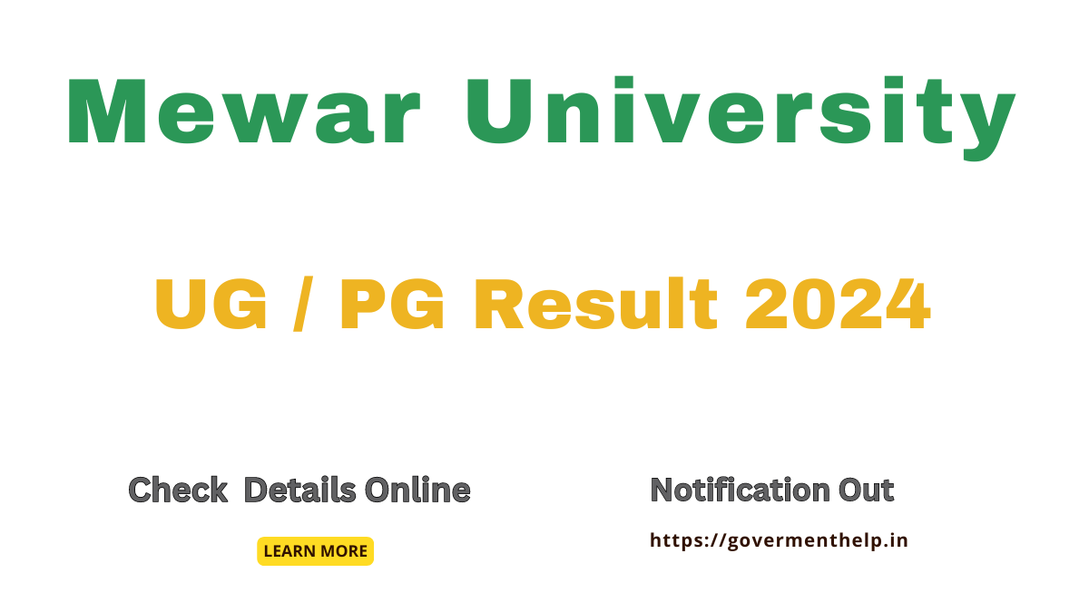 Mewar University Result 2024