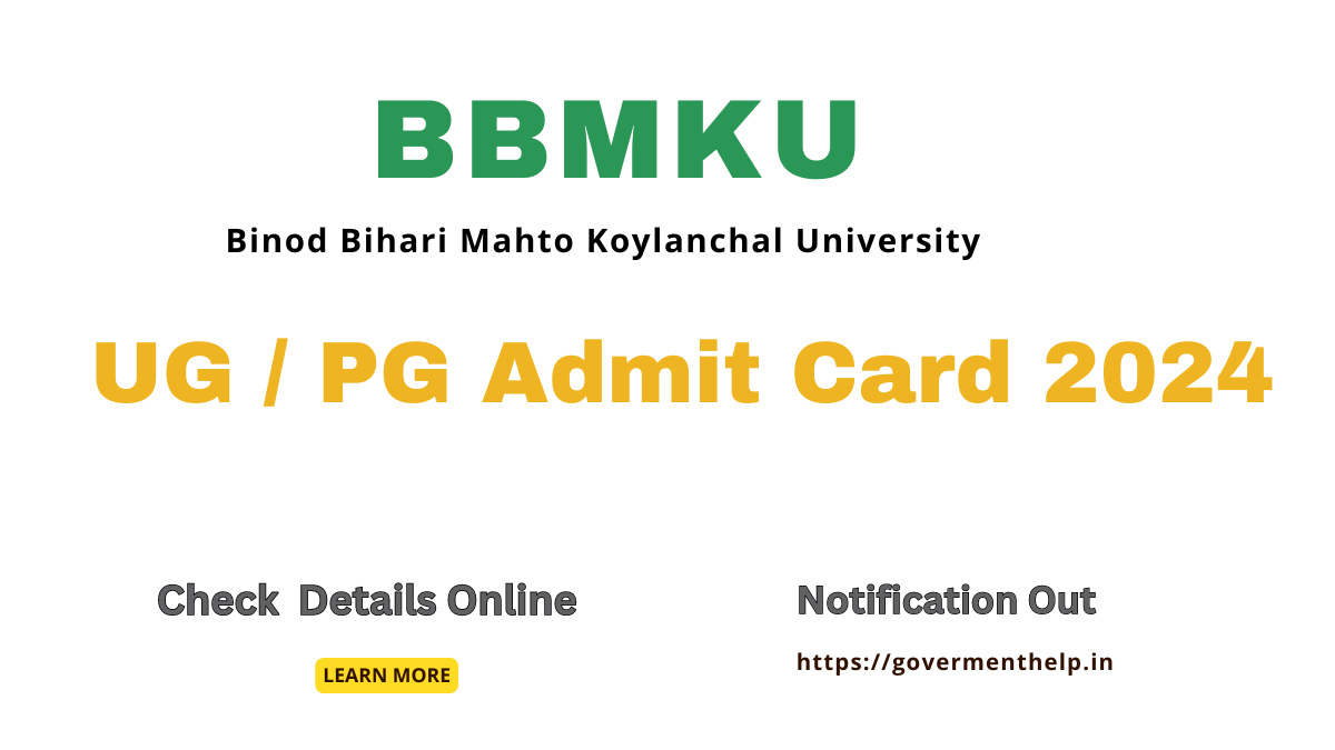 BBMKU Admit Card 2024