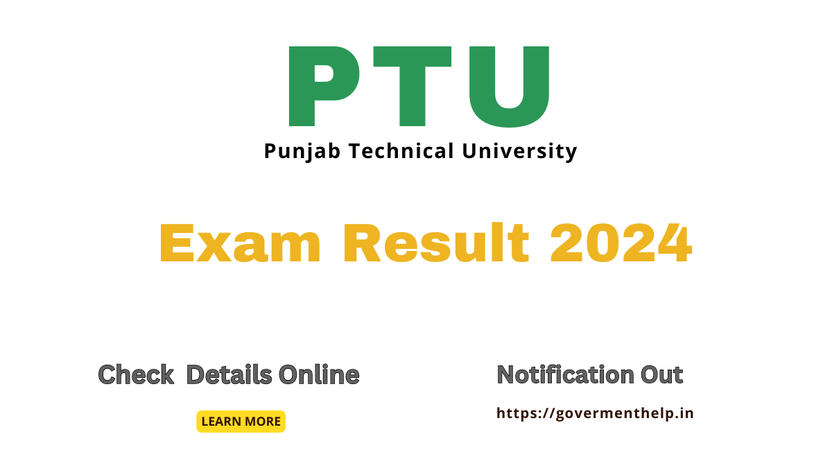 PTU Exam Result 2024