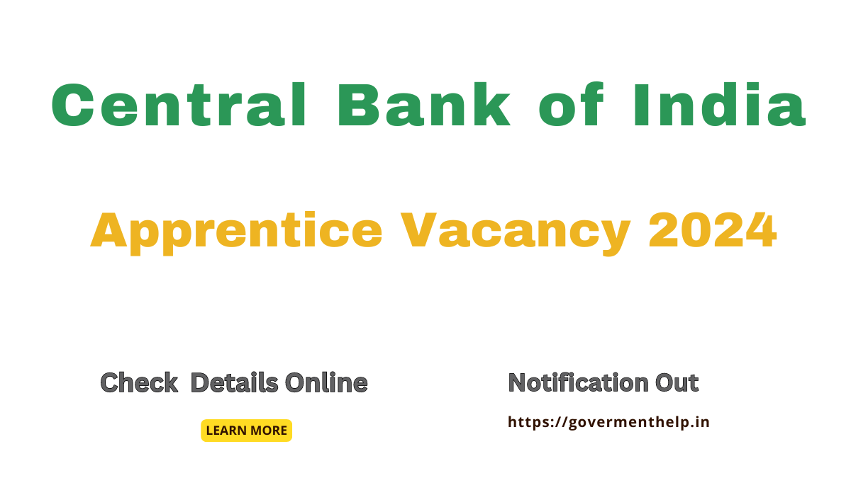 Central Bank of India Recruitment 2024