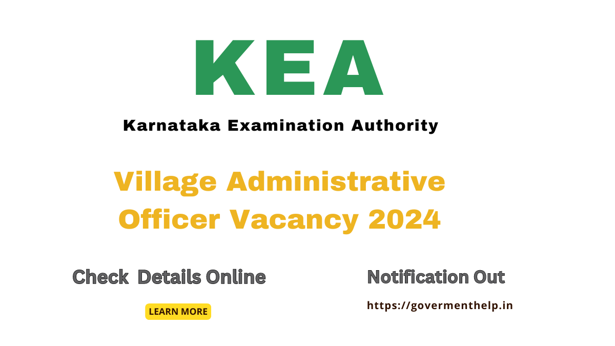 KEA Village Administrative Officer Vacancy 2024