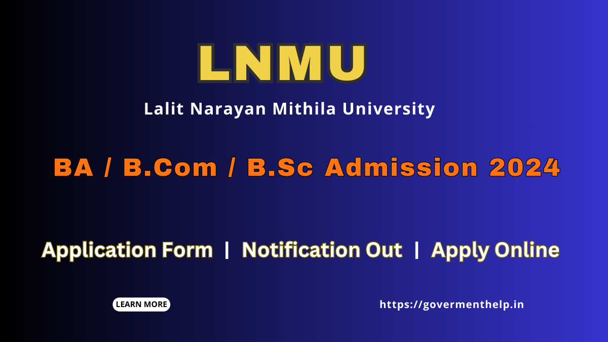 LNMU UG Admission Form 2024