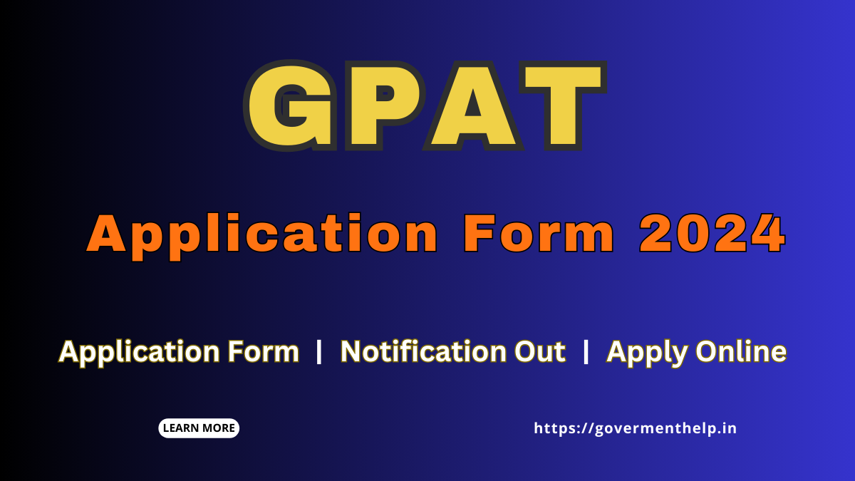 GPAT Application Form 2024