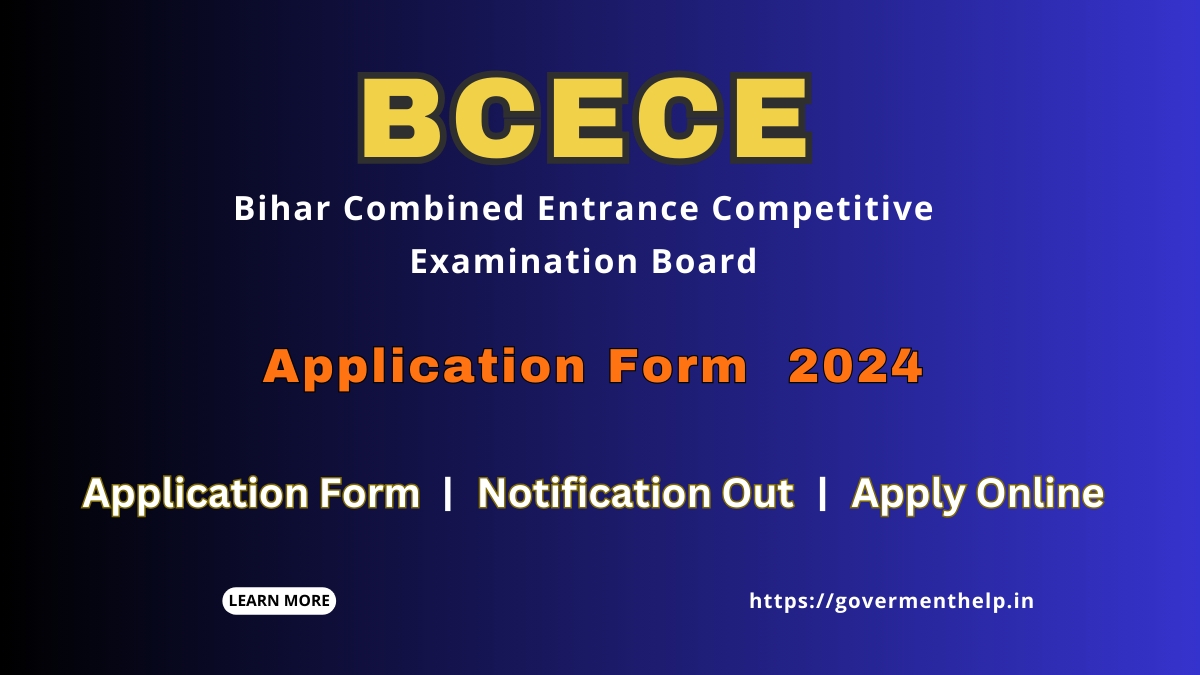 Bihar BCECE Application Form 2024