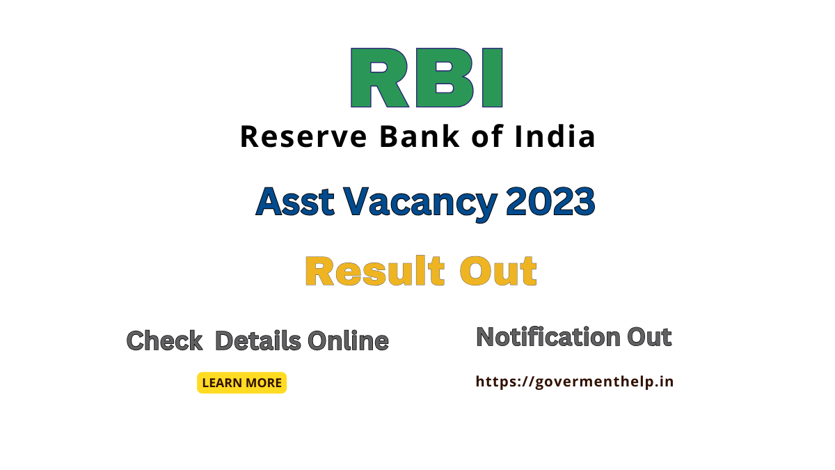 RBI Assistant Result 2024