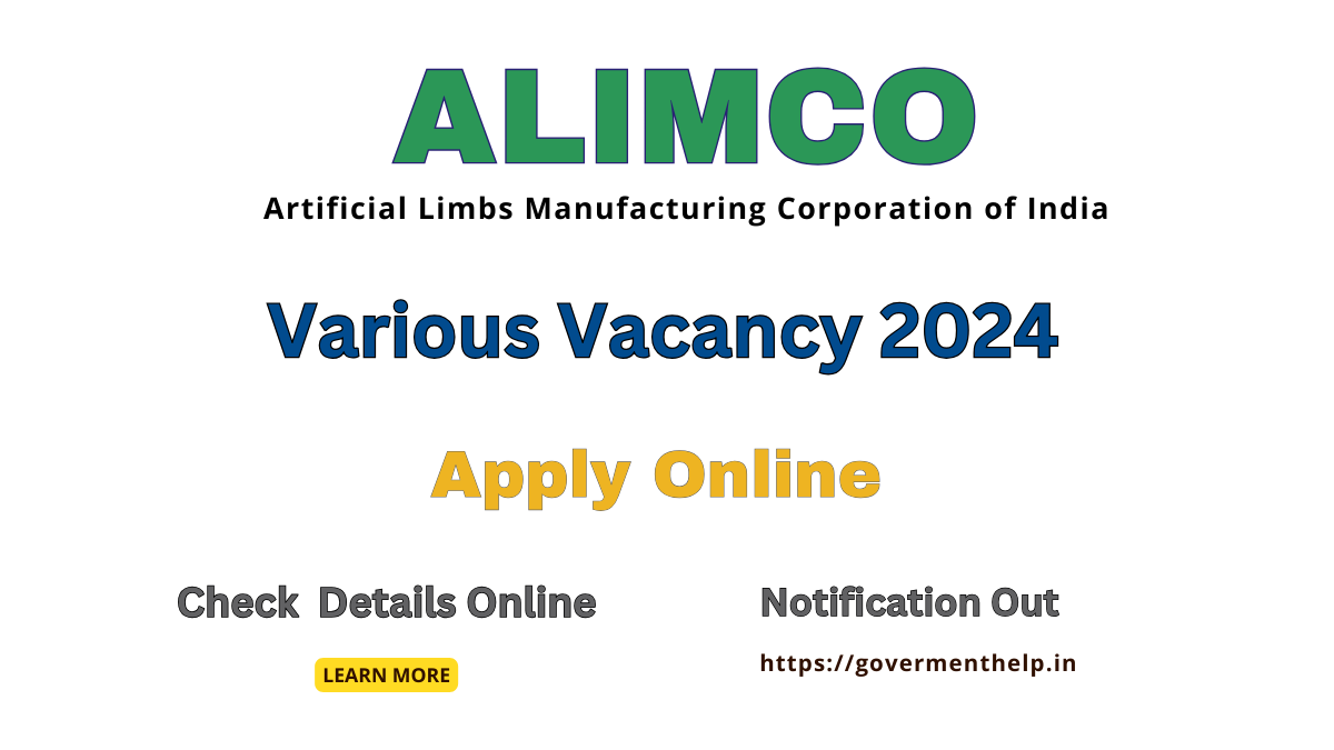 ALIMCO Recruitment 2024