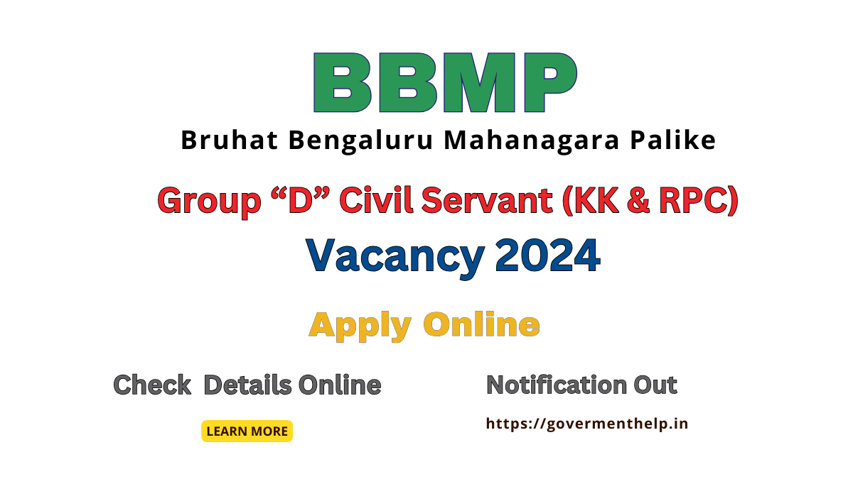 BBMP Recruitment 2024