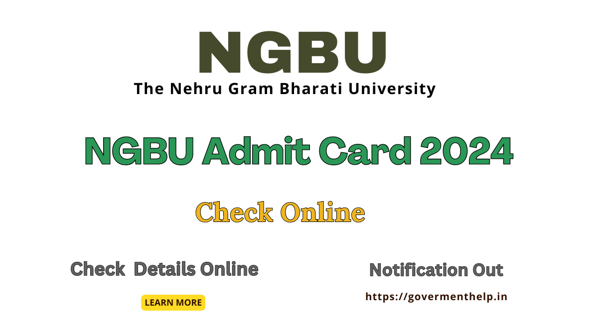 NGBU Admit Card 2024