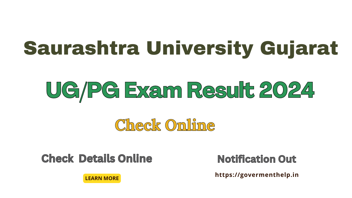 Saurashtra University Result 2024