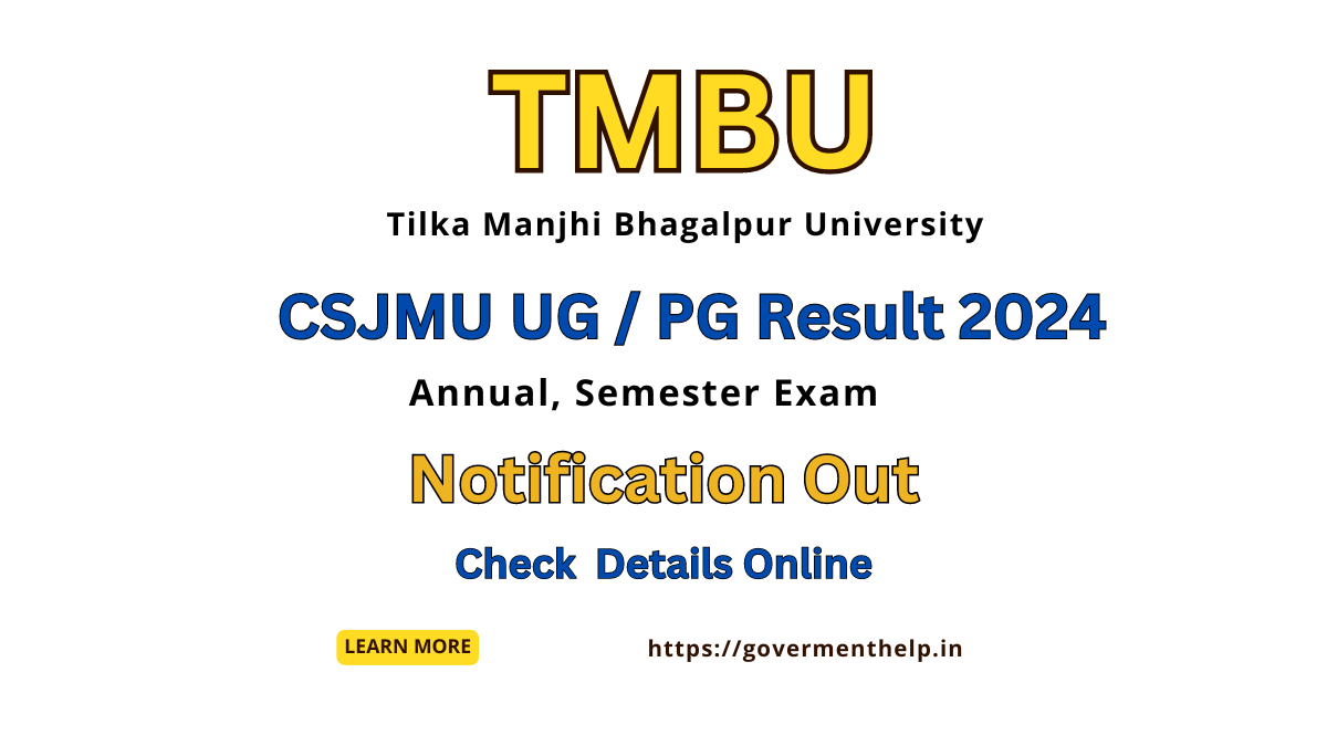 CSJMU UG / PG Result 2024