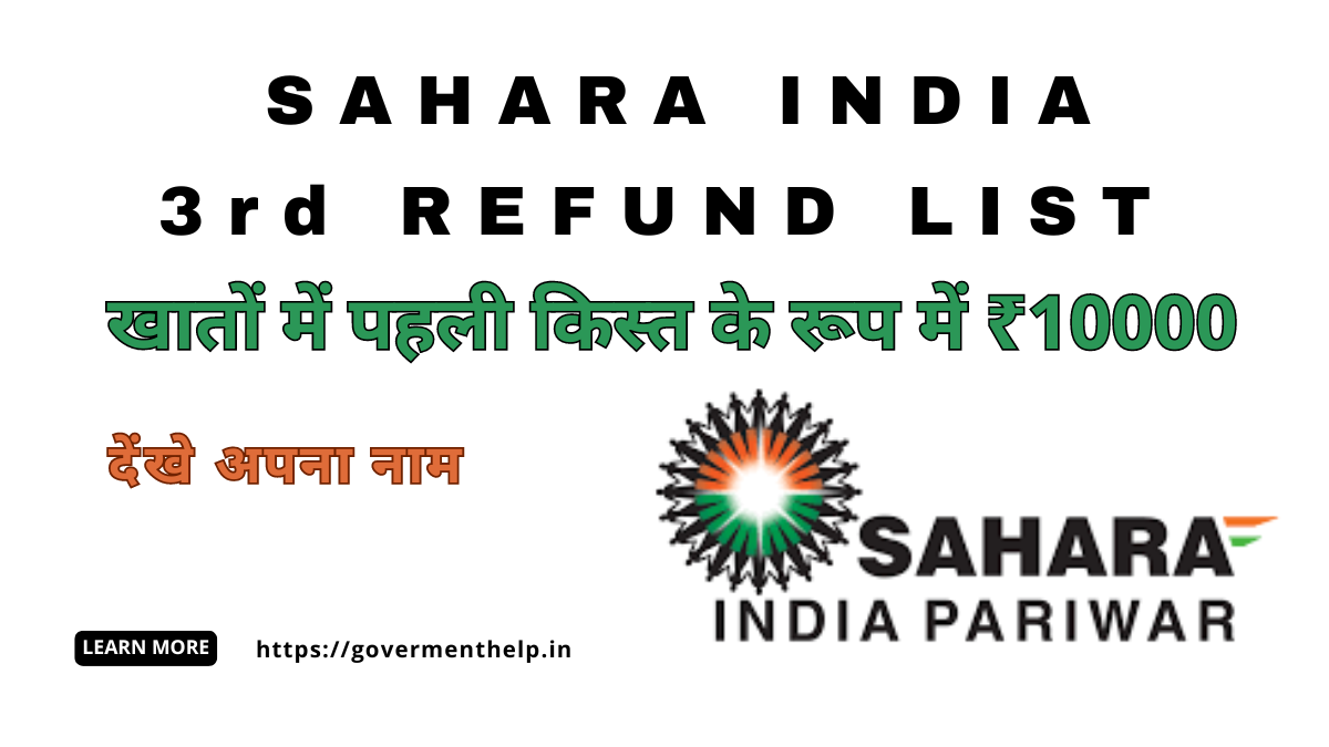 Sahara India 3rd Refund List 2024