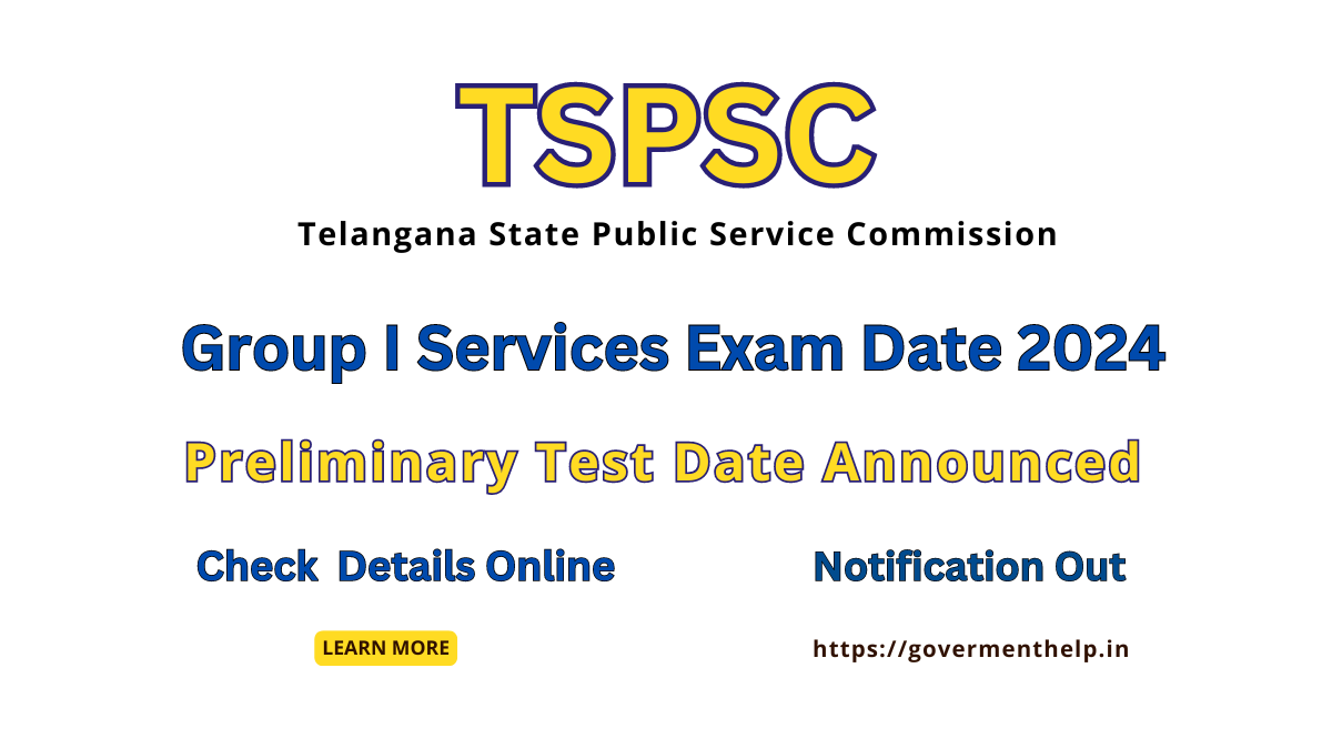 TSPSC Group I Services Exam Date 2024