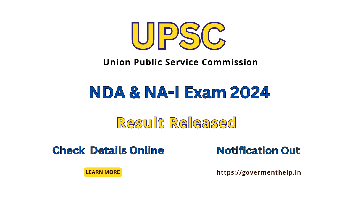 UPSC NDA & NA (I) Exam Result 2024