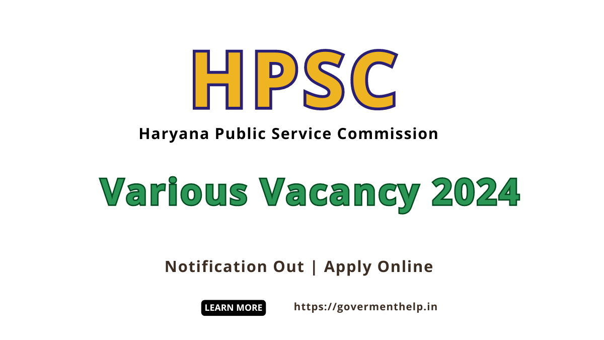 HPSC Various Vacancy 2024