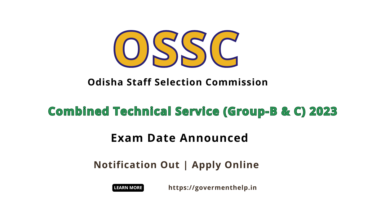 OSSC Combined Technical Service Exam Exam Date 2023