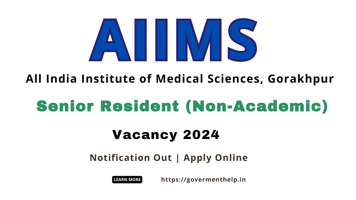 AIIMS Gorakhpur Vacancy 2024