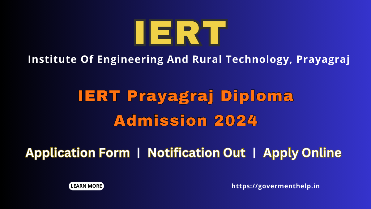 IERT Admission Online Form 2024