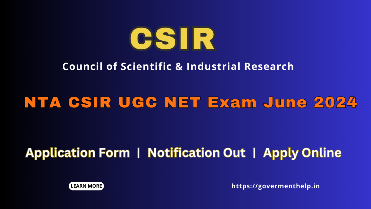 CSIR NET 2024 Application Form