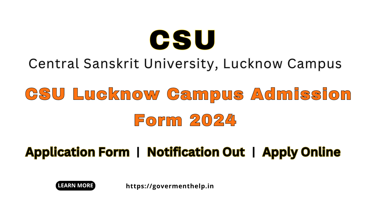 CSU Lucknow Campus Admission Form 2024