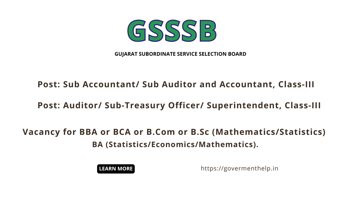 GSSSB Accountant, Auditor & Other Exam Date 2024