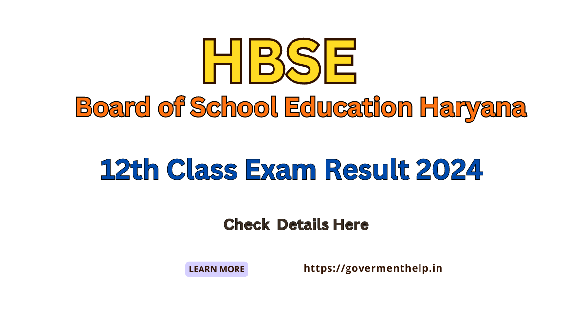 HBSE Senior Secondary Exam Date 2024