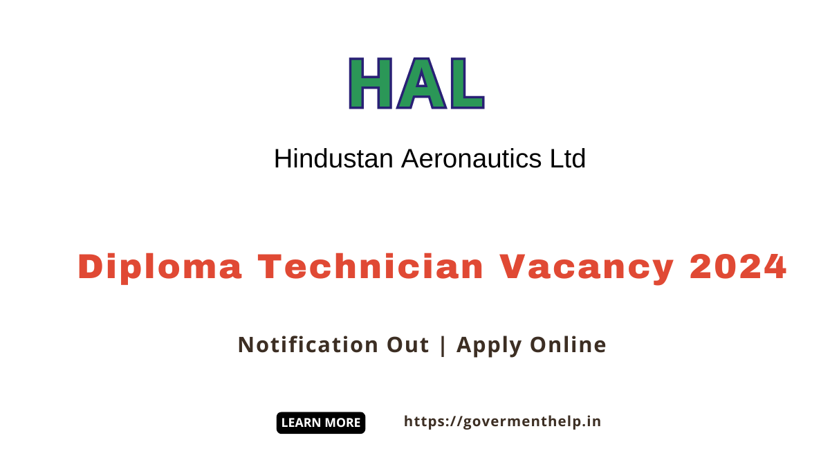 HAL Diploma Technician Recruitment 2024