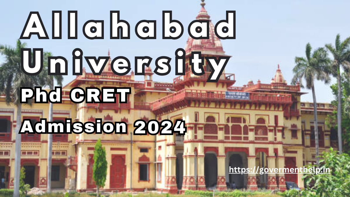 Allahabad University Phd CRET Form 2024