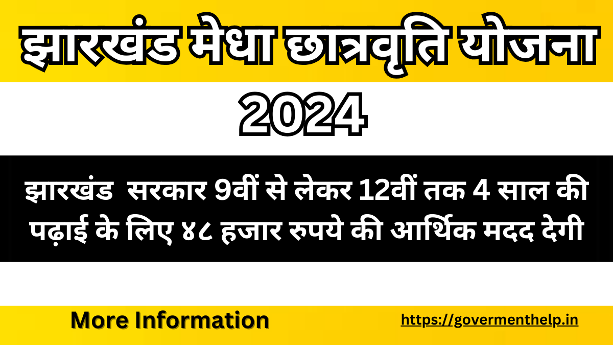 Mukhyamantri Megha Chhatravriti Yojana Jharkhand 2024