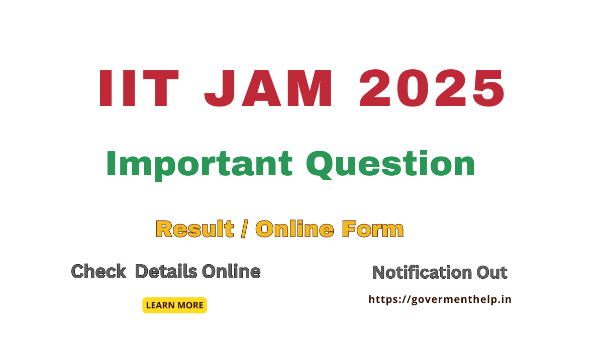 IIT JAM 2025