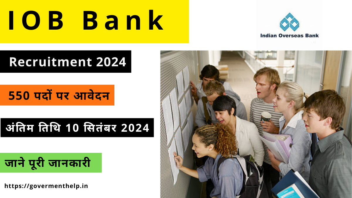 IOB Bank Recruitment 2024