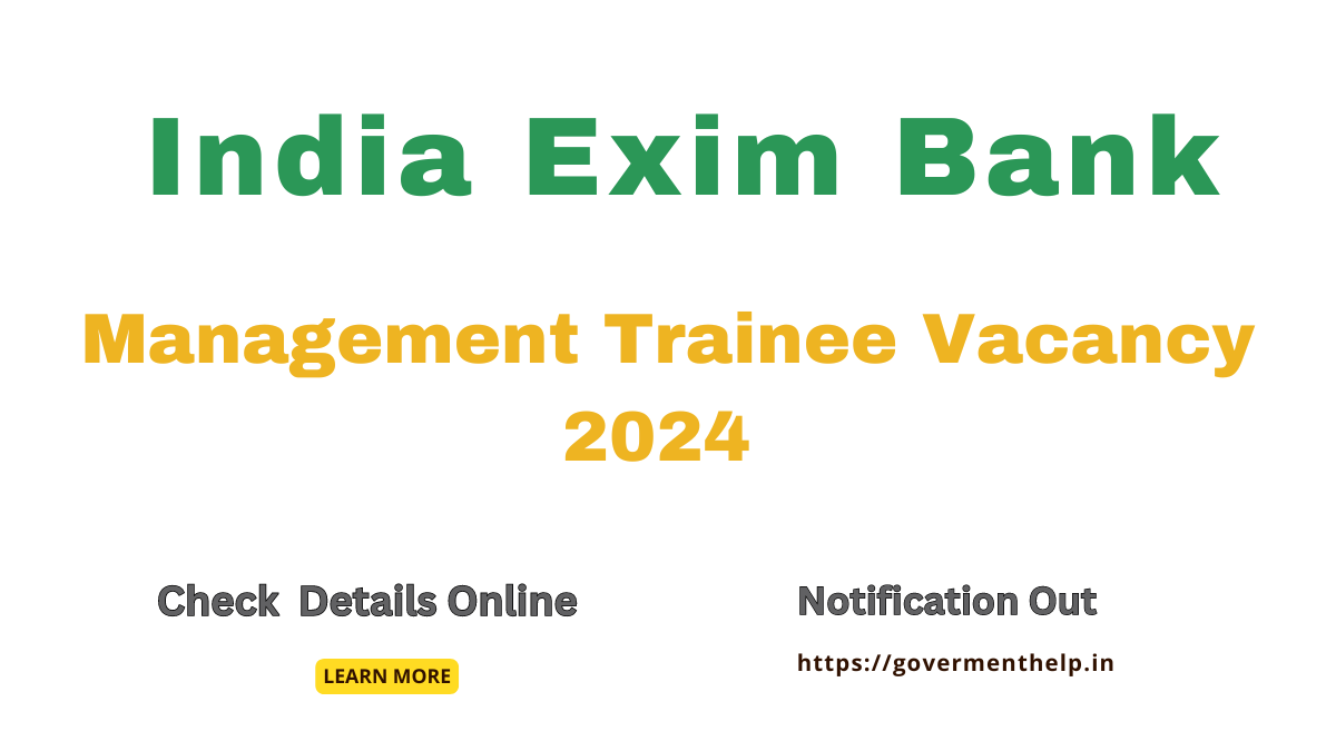 India Exim Bank Recruitment 2024