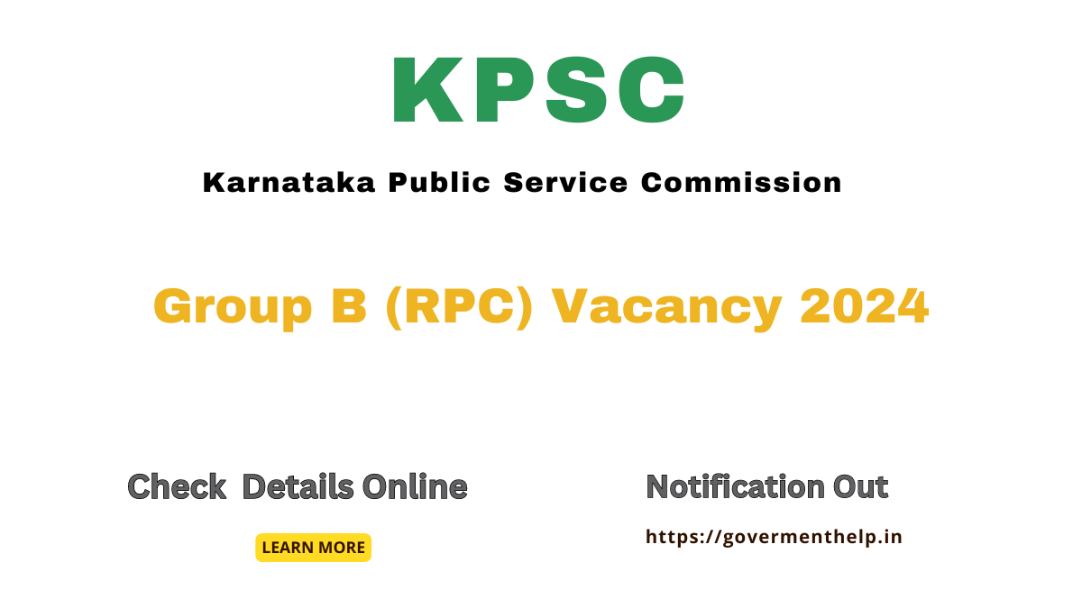 KPSC Vacancy 2024