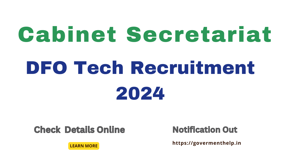 Cabinet Secretariat DFO Tech