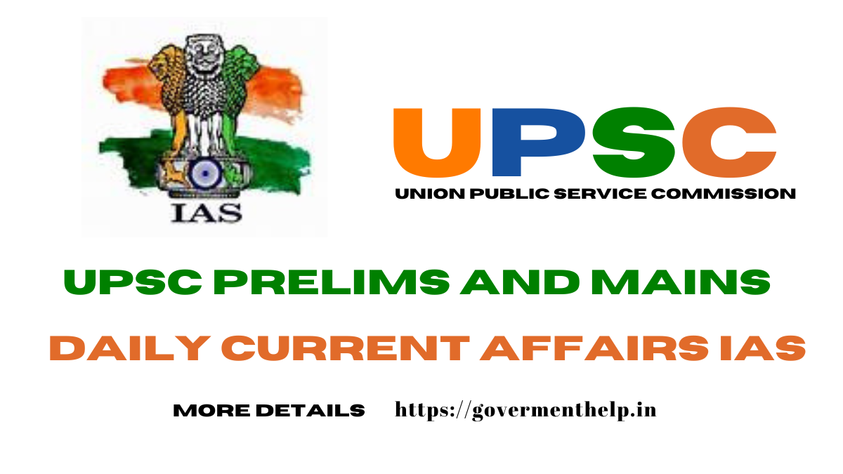 DAILY CURRENT AFFAIRS IAS